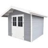 Abri De Jardin En Bois Composite 28mm Gris Clair 7,78m² PREMIUM - Woodlife Garden -Abri De Jardin abri de jardin en bois composite 28mm gris clair 778m premium woodlife garden
