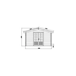 Abri De Jardin En Bois Composite 28mm Gris Foncé 14,44m² Double Porte Alu Et Double Vitrage - WoodLife Garden -Abri De Jardin abri de jardin en bois composite 28mm gris fonce 1444m double porte alu et double vitrage woodlife 5
