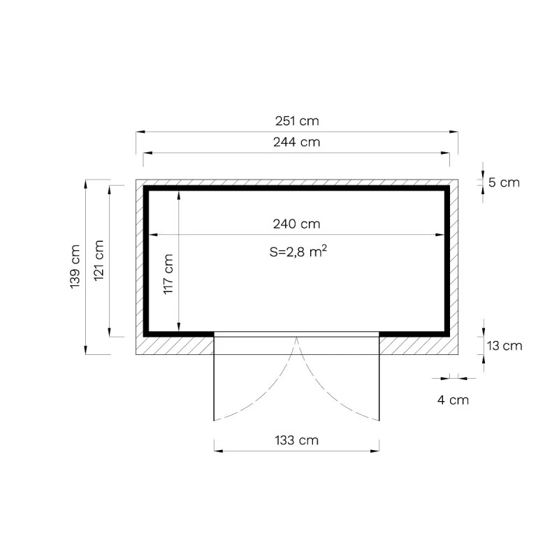 Abri De Jardin En Bois Gris Clair 3,49m² Skur 2 + Plancher – Baltic 7 Abri De Jardin En Bois Gris Clair 3,49m² Skur 2 + Plancher – Baltic – Image 5