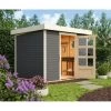Abri De Jardin En Bois Gris Terre 5,25m² Freiburg 3 - Karibu -Abri De Jardin abri de jardin en bois gris terre 525m freiburg 3 karibu