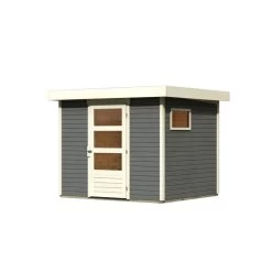 Abri De Jardin En Bois Gris Terre 5,25m² Freiburg 3 - Karibu -Abri De Jardin abri de jardin en bois gris terre 525m freiburg 3 karibu 3