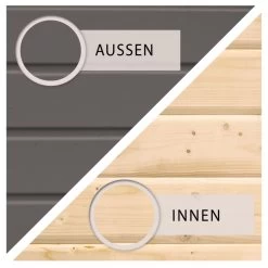 Abri De Jardin En Bois Gris Terre 5,25m² Freiburg 3 - Karibu -Abri De Jardin abri de jardin en bois gris terre 525m freiburg 3 karibu 4