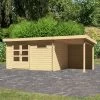 Abri De Jardin En Bois Massif 11,49m² Bastrup 8 Avec Appentis 200cm Et Paroi Arrière – Karibu 1 Abri De Jardin En Bois Massif 11,49m² Bastrup 8 Avec Appentis 200cm Et Paroi Arrière – Karibu -Abri De Jardin abri de jardin en bois massif 1149m bastrup 8 avec appentis 200cm et paroi arriere woodfeeling