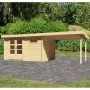 Abri De Jardin En Bois Massif 11,49m² Bastrup 8 Avec Appentis 300cm – Karibu -Abri De Jardin abri de jardin en bois massif 1149m bastrup 8 avec appentis 300cm woodfeeling