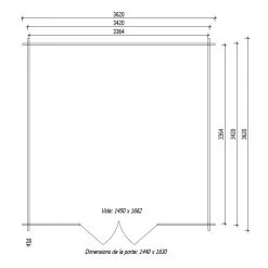 Abri De Jardin En Bois Massif 13m² PRIMO - Madriers 28mm Gardy Shelter -Abri De Jardin abri de jardin en bois massif 13m primo madriers 28mm gardy shelter 2