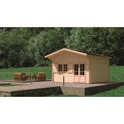 Abri De Jardin En Bois Massif 44mm - 19,2m² Jasmin + Mezzanine 8,68m² – Forest Style -Abri De Jardin abri de jardin en bois massif 192m jasmin mezzanine 868m forest style 4