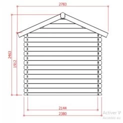 Abri De Jardin En Bois Massif 28mm Arles Porte Double 8,52m² SOLID -Abri De Jardin abri de jardin en bois massif 28mm arles porte double 852m solid 2
