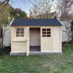 Abri De Jardin En Bois Massif 28mm Arles Porte Double 8,52m² SOLID -Abri De Jardin abri de jardin en bois massif 28mm arles porte double 852m solid 4