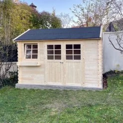 Abri De Jardin En Bois Massif 28mm Arles Porte Double 8,52m² SOLID -Abri De Jardin abri de jardin en bois massif 28mm arles porte double 852m solid 5