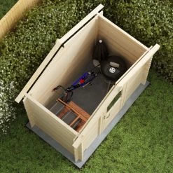 Abri De Jardin En Bois Massif 3,7m² VICTORIA – Madriers 19mm – Forest Style -Abri De Jardin abri de jardin en bois massif 37m victoria madriers 19mm forest style 3