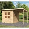 Abri De Jardin En Bois Massif 4,54m² Merseburg 4 + Appentis 169x194cm- Karibu -Abri De Jardin abri de jardin en bois massif 454m merseburg 4 appentis 169x194cm karibu