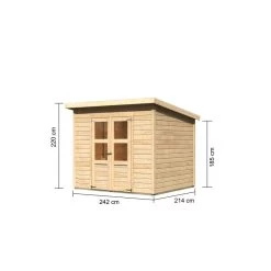 Abri De Jardin En Bois Massif 5,18m² Merseburg 5 - Karibu -Abri De Jardin abri de jardin en bois massif 518m merseburg 5 karibu 1
