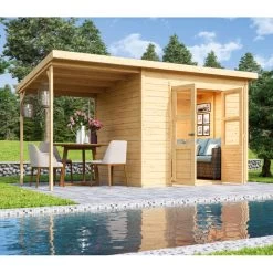Abri De Jardin En Bois Massif 5,18m² Merseburg 5 - Karibu -Abri De Jardin abri de jardin en bois massif 518m merseburg 5 karibu 4