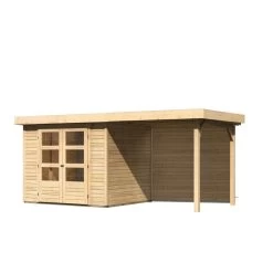 Abri De Jardin En Bois Massif 5,25m² Askola 3 Avec Appentis 240cm Et Paroi Arrière – Karibu 11 Abri De Jardin En Bois Massif 5,25m² Askola 3 Avec Appentis 240cm Et Paroi Arrière – Karibu -Abri De Jardin abri de jardin en bois massif 525m askola 3 avec appentis 240cm et paroi arriere woodfeeling 3