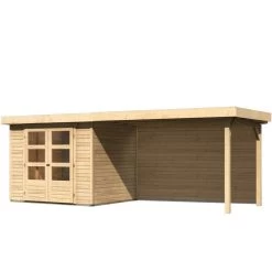 Abri De Jardin En Bois Massif 5,25m² Askola 3 Avec Appentis 280cm Et Paroi Arrière – Karibu 10 Abri De Jardin En Bois Massif 5,25m² Askola 3 Avec Appentis 280cm Et Paroi Arrière – Karibu -Abri De Jardin abri de jardin en bois massif 525m askola 3 avec appentis 280cm et paroi arriere woodfeeling 2