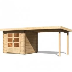 Abri De Jardin En Bois Massif 5,62m² Bastrup 2 Avec Appentis 300cm – Karibu 10 Abri De Jardin En Bois Massif 5,62m² Bastrup 2 Avec Appentis 300cm – Karibu -Abri De Jardin abri de jardin en bois massif 562m bastrup 2 avec appentis 300cm woodfeeling 2