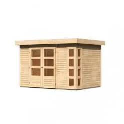 Abri De Jardin En Bois Massif 6,55m² Kerko 4 – Karibu -Abri De Jardin abri de jardin en bois massif 655m kerko 4 woodfeeling 2
