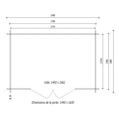 Abri De Jardin En Bois Massif 6m² PRIMO - Madriers 28mm Gardy Shelter -Abri De Jardin abri de jardin en bois massif 6m primo madriers 28mm gardy shelter 5