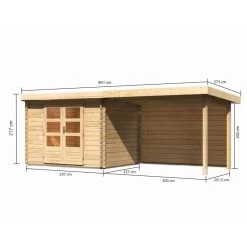 Abri De Jardin En Bois Massif 7,04m² Bastrup 3 Avec Appentis 300cm Et Paroi Arrière – Karibu 9 Abri De Jardin En Bois Massif 7,04m² Bastrup 3 Avec Appentis 300cm Et Paroi Arrière – Karibu -Abri De Jardin abri de jardin en bois massif 704m bastrup 3 avec appentis 300cm et paroi arriere woodfeeling 1