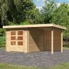 Abri De Jardin En Bois Massif 7,04m² Bastrup 4 Avec Appentis 200cm Et Paroi Arrière – Karibu 1 Abri De Jardin En Bois Massif 7,04m² Bastrup 4 Avec Appentis 200cm Et Paroi Arrière – Karibu -Abri De Jardin abri de jardin en bois massif 704m bastrup 4 avec appentis 200cm et paroi arriere woodfeeling