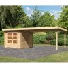 Abri De Jardin En Bois Massif 7,04m² Bastrup 4 Avec Appentis 400cm – Karibu 1 Abri De Jardin En Bois Massif 7,04m² Bastrup 4 Avec Appentis 400cm – Karibu -Abri De Jardin abri de jardin en bois massif 704m bastrup 4 avec appentis 400cm woodfeeling