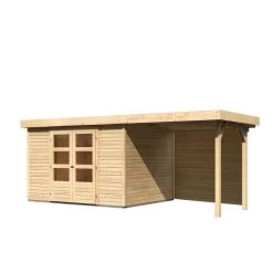 Abri De Jardin En Bois Massif 7,43m² Askola 5 Avec Appentis 240cm Et Paroi Arrière – Karibu 10 Abri De Jardin En Bois Massif 7,43m² Askola 5 Avec Appentis 240cm Et Paroi Arrière – Karibu -Abri De Jardin abri de jardin en bois massif 743m askola 5 avec appentis 240cm et paroi arriere woodfeeling 2
