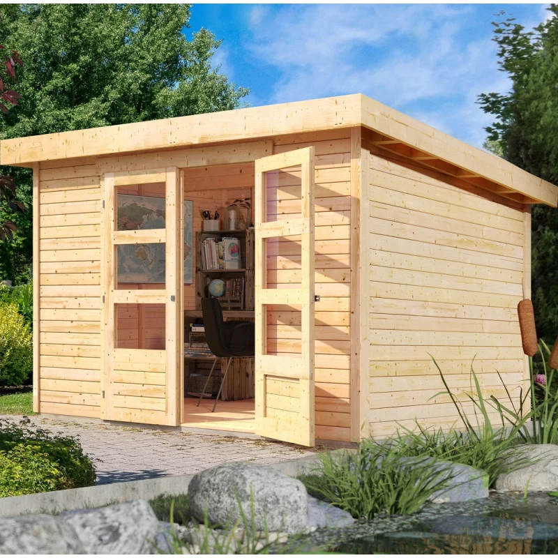 Abri De Jardin En Bois Massif 7,43m² Askola 5 – Karibu 4 Abri De Jardin En Bois Massif 7,43m² Askola 5 – Karibu – Image 2