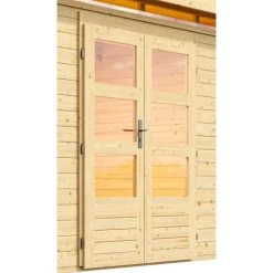 Abri De Jardin En Bois Massif 7,50m² Kastorf 6 Avec Appentis 320cm – Karibu 11 Abri De Jardin En Bois Massif 7,50m² Kastorf 6 Avec Appentis 320cm – Karibu -Abri De Jardin abri de jardin en bois massif 750m kastorf 6 avec appentis 320cm karibu 3