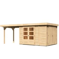 Abri De Jardin En Bois Massif 7,85m² Retola 4 Avec Armoire Intégrée Et Appentis 280cm – Karibu 10 Abri De Jardin En Bois Massif 7,85m² Retola 4 Avec Armoire Intégrée Et Appentis 280cm – Karibu -Abri De Jardin abri de jardin en bois massif 785m retola 4 avec armoire integree et appentis 280cm woodfeeling 2