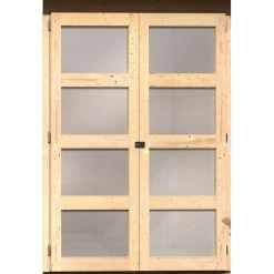 Abri De Jardin En Bois Massif 8,77m² Avec Cloison Intérieure Mühlentrup 1 – Karibu -Abri De Jardin abri de jardin en bois massif 877m avec cloison interieure muhlentrup 1 woodfeeling 5