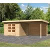 Abri De Jardin En Bois Massif 8,82m² Bastrup 5 Avec Appentis 300cm Et Paroi Arrière – Karibu 1 Abri De Jardin En Bois Massif 8,82m² Bastrup 5 Avec Appentis 300cm Et Paroi Arrière – Karibu -Abri De Jardin abri de jardin en bois massif 882m bastrup 5 avec appentis 300cm et paroi arriere woodfeeling