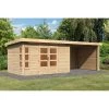 Abri De Jardin En Bois Massif 8,88m² Kastorf 7 Avec Appentis 320cm Et Paroi Arrière Et Latérale – Karibu 1 Abri De Jardin En Bois Massif 8,88m² Kastorf 7 Avec Appentis 320cm Et Paroi Arrière Et Latérale – Karibu -Abri De Jardin abri de jardin en bois massif 888m kastorf 7 avec appentis 320cm et paroi arriere et laterale karibu