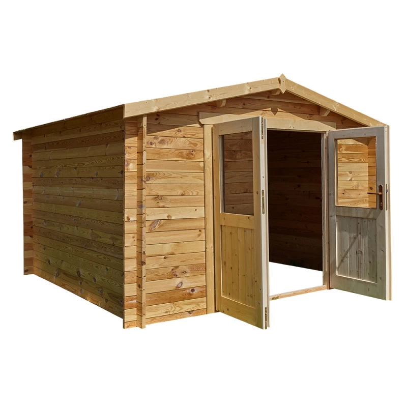 Abri De Jardin En Bois Massif 9m² PRIMO - Madriers 28mm Gardy Shelter 6 Abri De Jardin En Bois Massif 9m² PRIMO - Madriers 28mm Gardy Shelter – Image 4