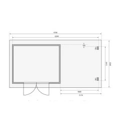 Abri De Jardin En Bois Massif Anthracite 10,60m² Bastrup 7 Avec Appentis 300cm Et Paroi Arrière – Karibu -Abri De Jardin abri de jardin en bois massif anthracite 1060m bastrup 7 avec appentis 300cm et paroi arriere woodfeeling 2