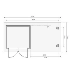 Abri De Jardin En Bois Massif Anthracite 5,62m² Bastrup 2 Avec Appentis 300cm – Karibu -Abri De Jardin abri de jardin en bois massif anthracite 562m bastrup 2 avec appentis 300cm woodfeeling 2