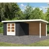 Abri De Jardin En Bois Massif Anthracite 8,82m² Bastrup 5 Avec Appentis 300cm Et Paroi Arrière – Karibu 1 Abri De Jardin En Bois Massif Anthracite 8,82m² Bastrup 5 Avec Appentis 300cm Et Paroi Arrière – Karibu -Abri De Jardin abri de jardin en bois massif anthracite 882m bastrup 5 avec appentis 300cm et paroi arriere woodfeeling