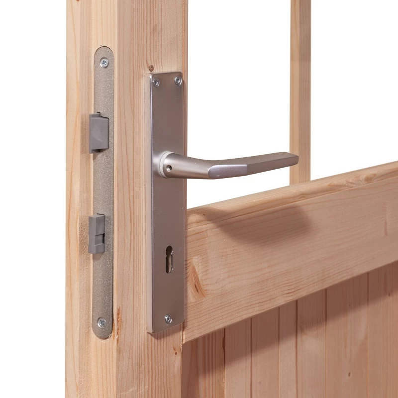 Abri De Jardin En Bois Massif Anthracite 8,82m² Bastrup 5 Avec Appentis 300cm Et Paroi Arrière – Karibu 8 Abri De Jardin En Bois Massif Anthracite 8,82m² Bastrup 5 Avec Appentis 300cm Et Paroi Arrière – Karibu – Image 6