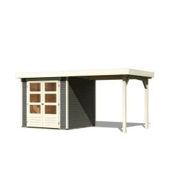 Abri De Jardin En Bois Massif Gris Terre 4,62m² Askola 2 Avec Appentis 240cm – Karibu 10 Abri De Jardin En Bois Massif Gris Terre 4,62m² Askola 2 Avec Appentis 240cm – Karibu -Abri De Jardin abri de jardin en bois massif gris terre 462m askola 2 avec appentis 240cm woodfeeling 2