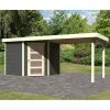 Abri De Jardin En Bois Massif Gris Terre 5,95m² Schwandorf 5 Avec Appentis 280cm – Karibu 1 Abri De Jardin En Bois Massif Gris Terre 5,95m² Schwandorf 5 Avec Appentis 280cm – Karibu -Abri De Jardin abri de jardin en bois massif gris terre 595m schwandorf 5 avec appentis 280cm woodfeeling