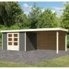 Abri De Jardin En Bois Massif Gris Terre 7,43m² Askola 5 Avec Appentis 280cm Et Paroi Arrière – Karibu 2 Abri De Jardin En Bois Massif Gris Terre 7,43m² Askola 5 Avec Appentis 280cm Et Paroi Arrière – Karibu -Abri De Jardin abri de jardin en bois massif gris terre 743m askola 5 avec appentis 280cm et paroi arriere woodfeeling