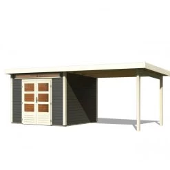 Abri De Jardin En Bois Massif Gris Terre 7,50m² Kandern 6 Avec Appentis 320cm – Karibu 10 Abri De Jardin En Bois Massif Gris Terre 7,50m² Kandern 6 Avec Appentis 320cm – Karibu -Abri De Jardin abri de jardin en bois massif gris terre 750m kandern 6 avec appentis 320cm woodfeeling 2