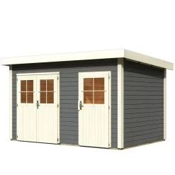 Abri De Jardin En Bois Massif Gris Terre 8,88m² Avec Cloison Intérieure Tintrup – Karibu 11 Abri De Jardin En Bois Massif Gris Terre 8,88m² Avec Cloison Intérieure Tintrup – Karibu -Abri De Jardin abri de jardin en bois massif gris terre 888m avec cloison interieure tintrup woodfeeling 3