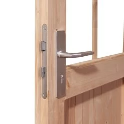 Abri De Jardin En Bois Massif Gris Terre 8,88m² Kastorf 7 Avec Appentis 320cm Et Paroi Arrière Et Latérale – Karibu -Abri De Jardin abri de jardin en bois massif gris terre 888m kastorf 7 avec appentis 320cm et paroi arriere et laterale karibu 4