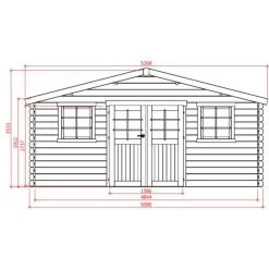 Abri De Jardin En Bois Traité Autoclave 28mm Montreux Avec Double Porte 25,81m² - SOLID -Abri De Jardin abri de jardin en bois traite autoclave 28mm montreux avec double porte 2581m solid 1