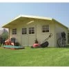 Abri De Jardin En Bois Traité Autoclave 28mm Montreux Avec Double Porte 25,81m² - SOLID -Abri De Jardin abri de jardin en bois traite autoclave 28mm montreux avec double porte 2581m solid