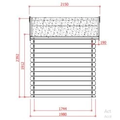 Abri De Jardin En Bois Traité Autoclave 28mm Saran Porte Simple 5,9m² SOLID -Abri De Jardin abri de jardin en bois traite autoclave 28mm saran porte simple 59m solid 1
