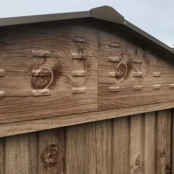 Abri De Jardin En Métal Imitation Bois 7,80m² - DURAMAX + Kit D'ancrage -Abri De Jardin abri de jardin en metal imitation bois 775m duramax 3