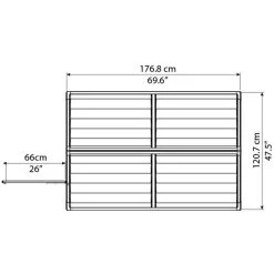 Abri De Jardin En Polycarbonate 1,93m² Skylight Deco - Palram - Canopia 11 Abri De Jardin En Polycarbonate 1,93m² Skylight Deco - Palram - Canopia -Abri De Jardin abri de jardin en polycarbonate 193m skylight deco palram 3