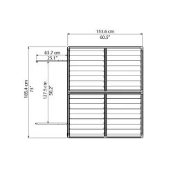 Abri De Jardin En Polycarbonate 2,65m² Skylight Amber - Palram - Canopia -Abri De Jardin abri de jardin en polycarbonate 265m skylight amber palram 3