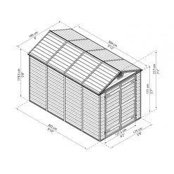 Abri De Jardin En Polycarbonate 5,28m² Skylight Deco - Palram - Canopia -Abri De Jardin abri de jardin en polycarbonate 528m skylight deco palram 2
